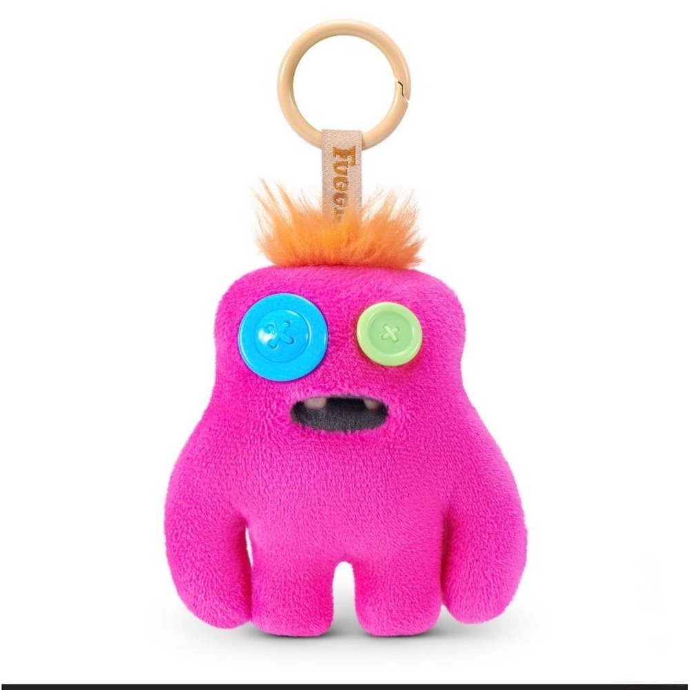 Zuru Fuggler Sasquooosh Pink‎ Monster Plush Keychain Bag Charm